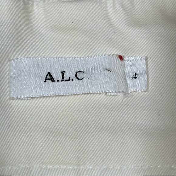 A.L.C. Women Kerrigan Lace-Up Skinny Pants Size 4 Ivoy - Picture 5 of 9